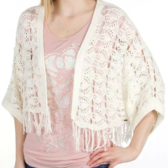 Roxy Open Knit Beach Cardigan - Picture 2 of 14